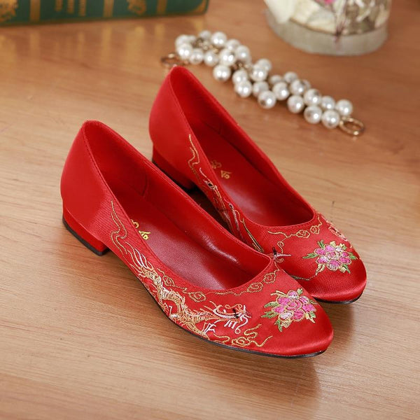 Chinese Wedding Red Bride Shoes - Chinese Wedding