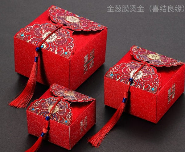 50PCS Candy Boxes for Chinese Wedding