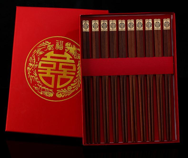 100PCS Double Happiness Chinese Style Chopsticks for Chinese Wedding - Chinese Wedding