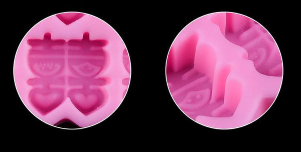 1PC Chinese Character Double Happiness Chocolate Candy Jello Cake Pastry Soap 3D Silicone Mould - Chinese Wedding