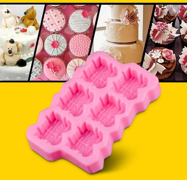 1PC Chinese Character Double Happiness Chocolate Candy Jello Cake Pastry Soap 3D Silicone Mould - Chinese Wedding