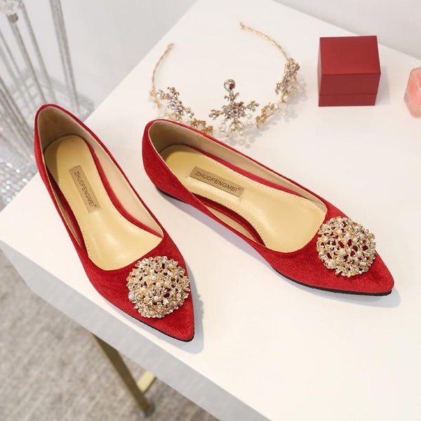Chinese Wedding Red Bridal Shoes - 2207 - Chinese Wedding