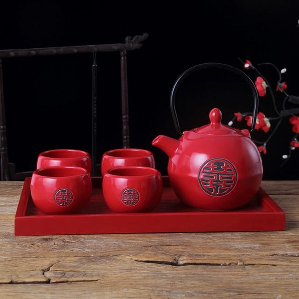 Chinese Wedding Tea Set Ceramic Teaware - Chinese Wedding