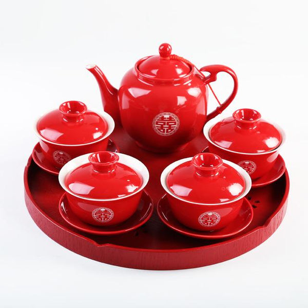 Chinese Wedding Tea Set Ceramic Teaware - Chinese Wedding