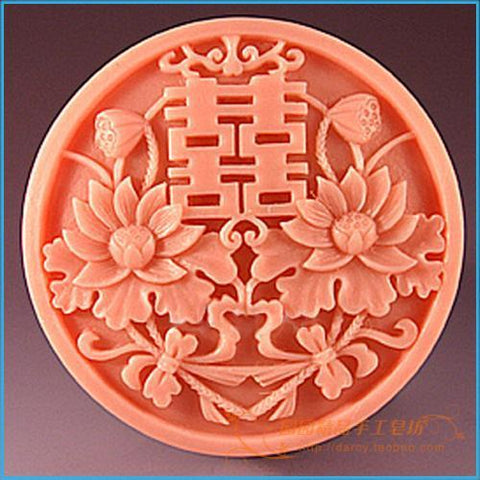 Double Happiness Flower Silicone DIY Handmade Craft molds for Chinese Wedding - Chinese Wedding