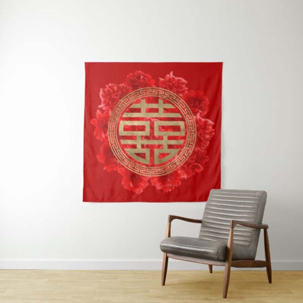Double Happiness Room Decor for Chinese Wedding - Chinese Wedding