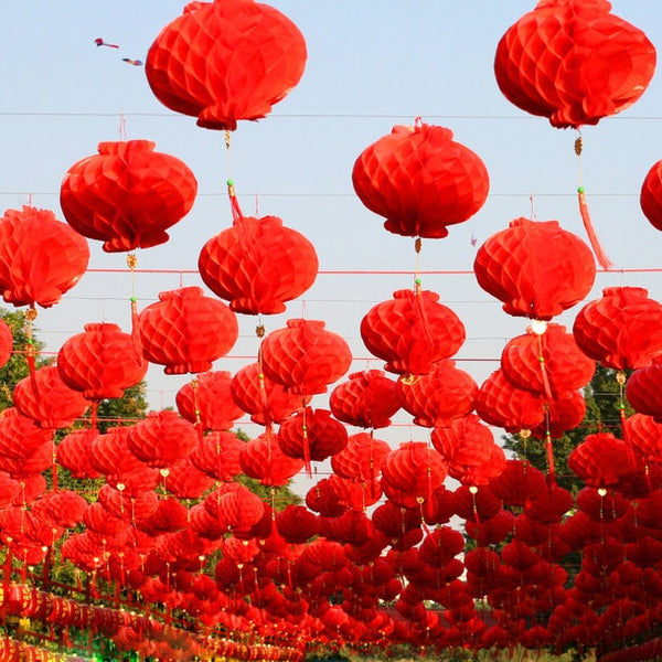50 Pieces 6 Inch Traditional Chinese Red Lantern for Chinese Wedding - Chinese Wedding