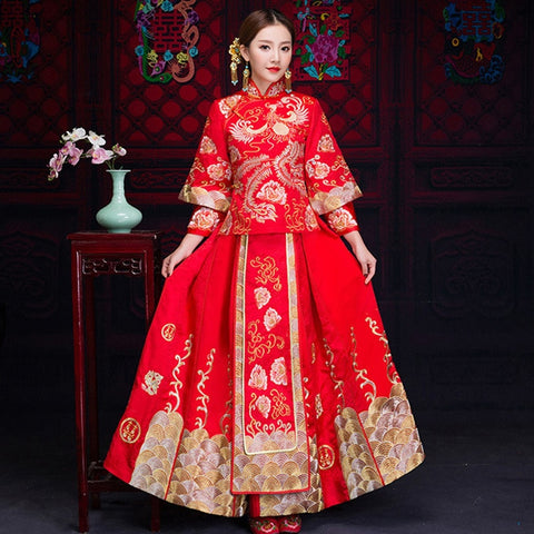 Qun Kua (Plus Size) - JY5XL - Chinese Wedding