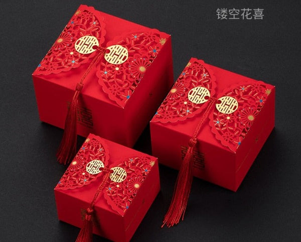 50PCS Candy Boxes for Chinese Wedding
