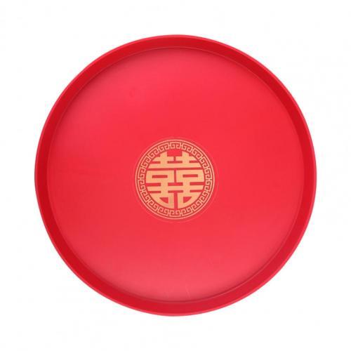 Red Wooden Tea Ceremony Tray for Chinese Wedding