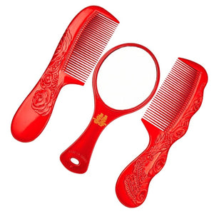 1 set of Traditional Wedding Comb Mirror for Chinese Wedding